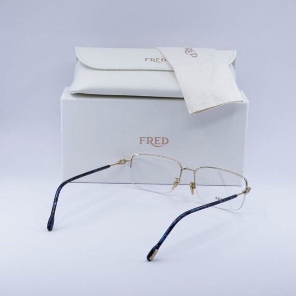 Fred FG50017U 030 Rectangle 58mm Eyeglasses - Gold - Picture 8 of 10